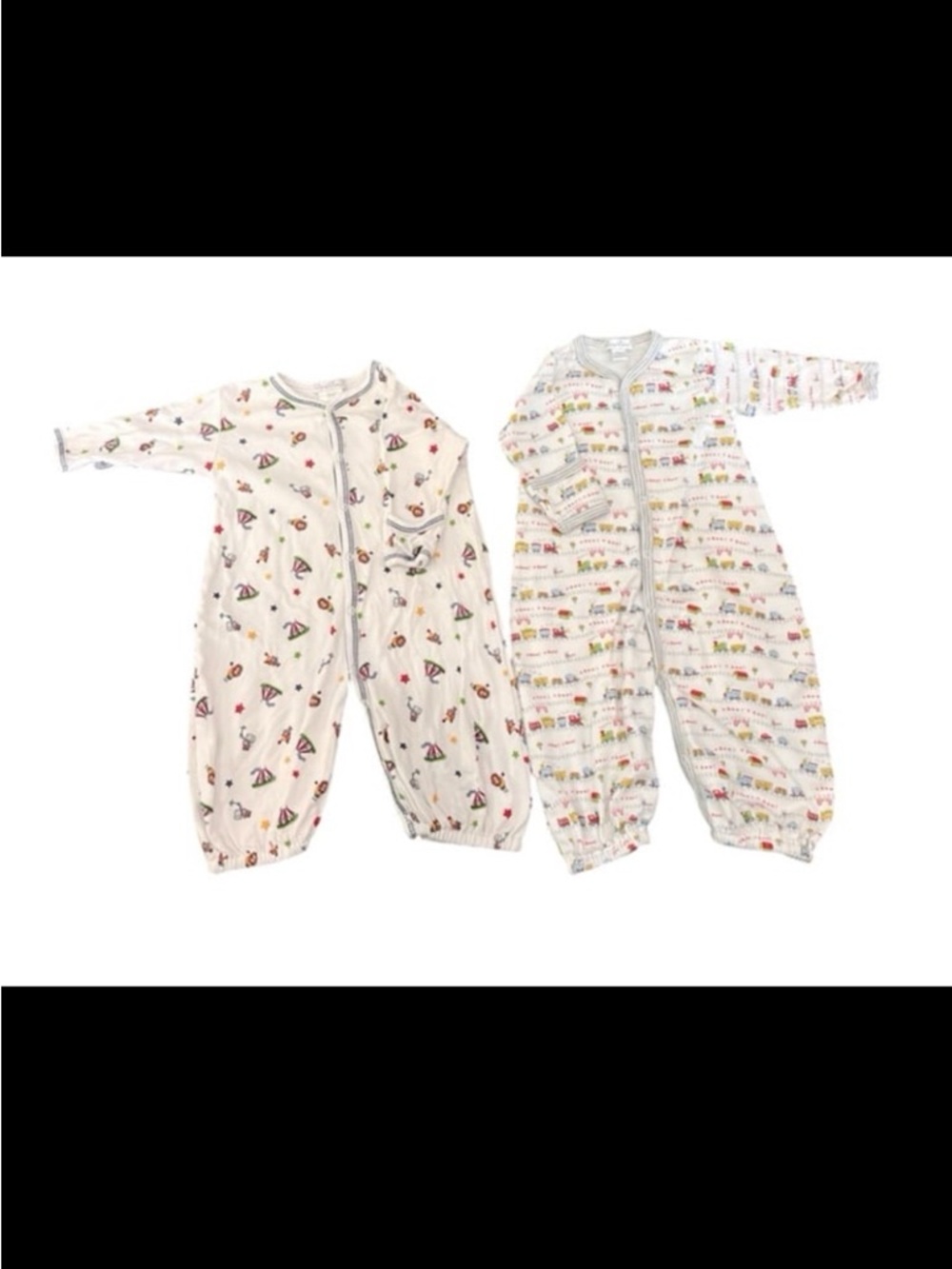 Kissy Kissy Pima Cotton Snap Footless Sleepers Bundle 0-3M